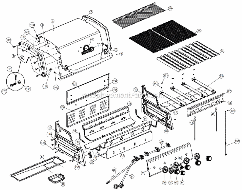 Page A Diagram and Parts List for 9225-64  Broil King Grill